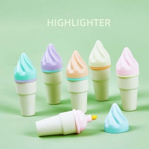 ส่วนลดสำหรับการซื้อจำนวนมาก ปากกาไฮไลท์ลายไอศกรีมน่ารัก ขนาดมินิ สำหรับนักเรียนและสำนักงาน ใช้สำหรับจดบันทึก - Product Image 1