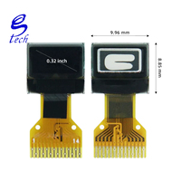 0,32-Zoll OLED-LCD-Bildschirm SSD1315 Kleines Display 7,06x3,82mm 64x32 Monochrom IIC