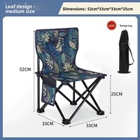 Chaise pliante portable avec dossier, équipement de camping, tabouret de pêche, chaise de croquis pour artiste, design réglable pour l'extérieur
