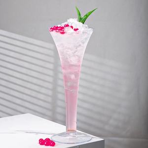 Cocktail sans pied géant <span class=keywords><strong>Martini</strong></span> verre tige cristal V en forme de grandes flûtes à Champagne Jumbo <span class=keywords><strong>Martini</strong></span> verres pour restaurant fête - Product Image 3