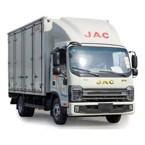 รถบรรทุกสินค้าจีน JAC 4x2 3 ตัน 4 ตัน 5 ตันรถบรรทุกพร้อมตัวถังส่วนบนเสริม