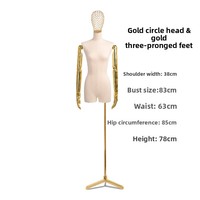 Expositor de escaparate K-Style de alta gama para ropa femenina, modelo creativo de maniquí de busto electrochapado de plástico para zapatos y bolsos para tienda