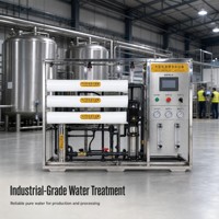 Équipement de traitement d'eau par osmose inverse industriel 6 T/H, machine de purification par osmose inverse, usine de traitement d'eau commerciale, OEM ODM