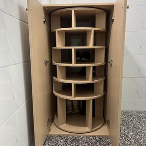 Scarpiera Girevole Salvaspazio Multistrato Portatile per Soggiorno, Mobile Contenitore in <span class=keywords><strong>Legno</strong></span> da Terra o da Ingresso - Product Image 2