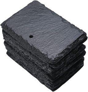 Etiquettes pour plantes en <span class=keywords><strong>ardoise</strong></span>, 12 pièces, marqueurs de jardin rectangulaires avec support en fil <span class=keywords><strong>d</strong></span>'acier pour l'identification des plantes - Product Image 4