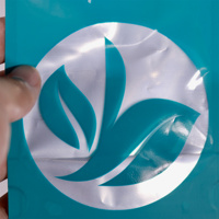 Sac Ziplock givré imprimé sur mesure à prix compétitif avec fenêtre transparente, étanchéité anti-humidité, en PE, épaisseur personnalisée pour plantes