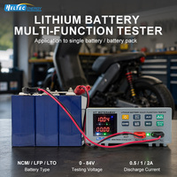 Probador de Capacidad de Batería Heltec 5A, Analizador Multifunción de 0-84V para Paquetes de Baterías de 12V, 24V, 48V y 72V