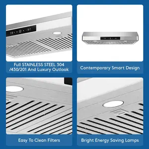 Rangehood H612 America Market Hot Selling Ducted Under Cabinet Rang Hood With Certification Rangehood