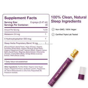 OEM ODM Label pribadi Gingko Biloba Melatonin semprotan tidur kualitas tinggi semprot tidur Dalam alami - Product Image 4