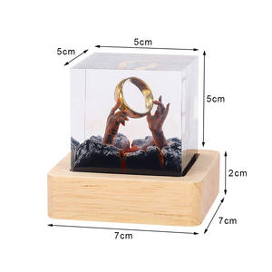Nuova Cuboide in Resina Epossidica Weitan a Tema <span class=keywords><strong>Il</strong></span> Signore degli Anelli, Luce Notturna Artigianale, Ornamento, Souvenir, Regalo in Confezione, Prodotto in Cina, Gadget per Feste - Product Image 6