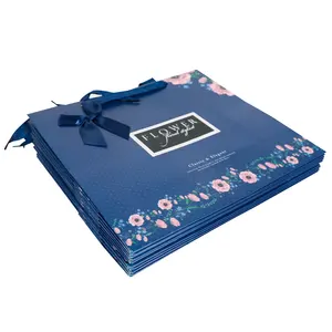 Logo personalizzato boutique di lusso al dettaglio riciclato regalo personale imballaggio sacchetto di carta con manico