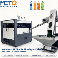 Machine automatique de fabrication de bouteilles PET avec technologie de soufflage par étirage à roulement et moteur, prix compétitif - METO MT-400S