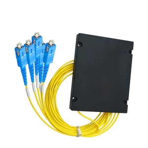 SC/UPC 1x4 PLC sợi quang Splitter - ABS hộp loại quang chia với SC kết nối cho FTTH và viễn thông mạng - Product Image 1