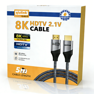 Câble <span class=keywords><strong>HDMI</strong></span> haute vitesse 8K 4K Ultra HD <span class=keywords><strong>HDMI</strong></span> 2.1 48 Gbps HDR eARC pour PS5 Xbox TV Projecteur Moniteur - Product Image 1