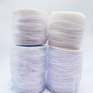 2.5-10mm <span class=keywords><strong>plastique</strong></span> Transparent AB irisé mariage bijoux à bricoler soi-même résultats perles connectées chaîne galvanisée pour le positionnement - Product Image 3