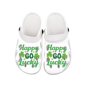 Zapatos <span class=keywords><strong>de</strong></span> jardín a la moda con impresión personalizada, las últimas sandalias <span class=keywords><strong>Karol</strong></span> <span class=keywords><strong>G</strong></span> al por mayor, zuecos Eva geométricos informales para hombre - Product Image 4