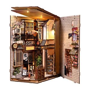 Fábrica OEM 3D casa en miniatura de madera Diy el callejón donde los gatos se quedan cuerda creativa decoración del hogar sujetalibros regalos para niños - Product Image 2