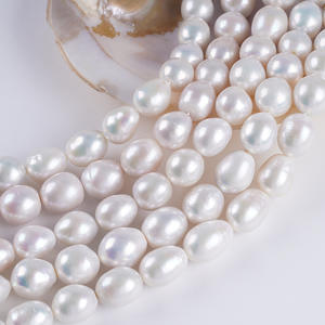 Perles d'eau douce naturelles semi-finies Edison Tail de 11-14 mm pour la fabrication de colliers et d'accessoires de bijoux en gros - Product Image 1