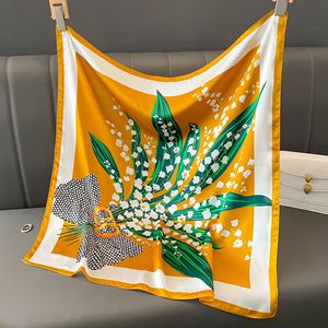 Pañuelo Cuadrado Personalizado al por Mayor, Nuevo Modelo 60x60, Pañuelo Pequeño <span class=keywords><strong>de</strong></span> Moda, Pañuelo <span class=keywords><strong>de</strong></span> Lujo con Diseño Impreso para Mujer - Product Image 6
