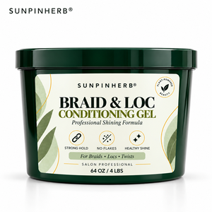 Gel Fijador SUNPINHERB para Trenzas, Rastas y Peinados Africanos con Fijación Fuerte y Cuidado Acondicionador para Estilistas de Salón y Venta al por Mayor - Product Image 1