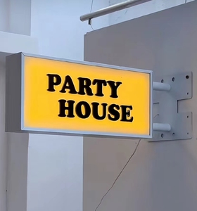 Tùy chỉnh 50cm hai mặt bên treo lightbox dẫn ánh sáng Hộp bảng hiệu - Product Image 6