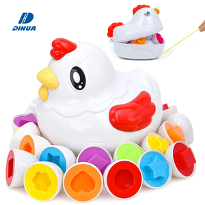 Huevo de Pascua, juguete de clasificación de pollo para niños pequeños con forma, juego de combinación de colores, actividad de viaje educativa para aprendizaje preescolar - Product Image 1