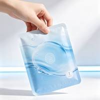 Pochette plate mate personnalisée imprimée, qualité cosmétique, avec encoche de déchirement, haute barrière, anti-humidité, sachet pour masque facial en feuille d'aluminium