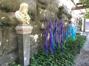 Decorazione esterna moderna ornamenti da giardino interni alto vetro Murano grandi sculture in vendita