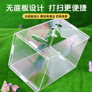Casa de Acrílico para Hámster, Rectangular, Transparente, de Una Sola Habitación, Muebles para Mascotas, Suministros para el Invierno - Product Image 2