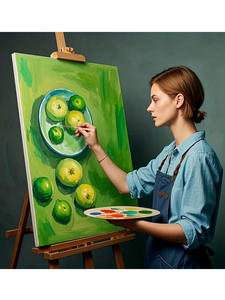 Bview Art – Ensemble de 5 pinceaux longs en poils de bœuf – Pinceaux à manche court pour détails fins, pour la <span class=keywords><strong>gouache</strong></span>, l'acrylique et le traçage, professionnels - Product Image 4