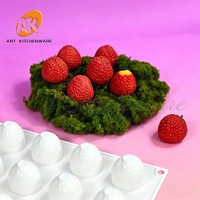 Moule en silicone 3D multi-cavités AK pour framboises, petits fruits, glaces, chocolats et mousses, idéal pour la pâtisserie