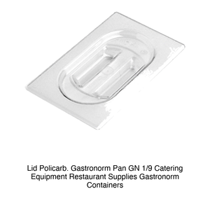 <b>Lid</b> Policarb. Gastronorm <b>Pan</b> GN 1/9 Catering Equipment Restaurant Supplies Gastronorm Containers - Product Image 2