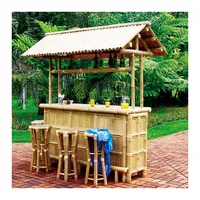 Sıcak satış bambu tiki bar tabure ile açık veya plaj eğlence açık bambu bar sayacı satılık