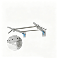 Barre de traction murale en acier inoxydable 304, barre de traction multi-positions avec boucles pour sacs de sable, équipement de gym complet pour la maison et l'intérieur