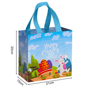 Bolsas de Regalo para Fiestas de Cumpleaños, Bolsas de Regalo con Asa, Bolsas de Regalo de Tela No Tejida con Diseño de Feliz Cumpleaños - Product Image 5