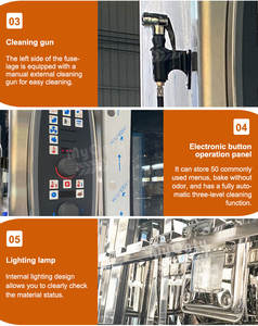 فرن غاز كهربائي مدمج عالي السرعة ، فرن مخبز حراري 4 6 10 صينية ، فرن كومبي - Product Image 4