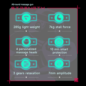 Pistola de Masaje Muscular Portátil Mini de 4 Cabezales Beoka 2026, Fabricada a Medida, de Alta Calidad, para Masaje Corporal Eléctrico de Tejido Profundo - Product Image 6