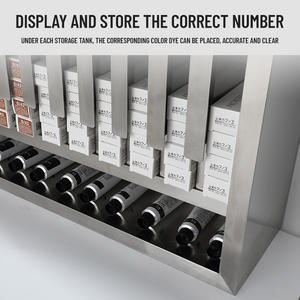 Estante de Acero Inoxidable para Tinte de Cabello para Salón de Belleza, Estante Colgante de Exhibición y Almacenamiento para Pasta de Tinte - Product Image 5