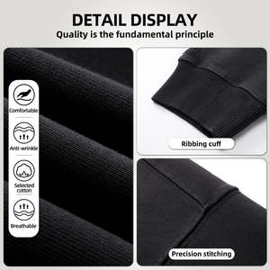 Sudadera con Capucha Extra Grande de Fabricante, Diseño Personalizado, 100% Algodón, Sudadera Informal de Invierno, Ecológica y Transpirable - Product Image 3