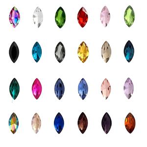 Cristal de diamante con forma irregular y base puntiaguda tipo ojo de caballo, cristal de vidrio en forma de diamante, accesorios de joyería DIY. - Product Image 3