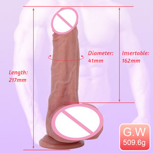 عالية الجودة الدفع G بقعة واقعية دسار تلسكوبي القضيب الهزاز ألعاب الجنس التحكم عن بعد قضبان اصطناعية - Product Image 3