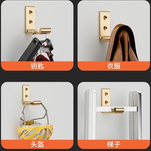 <b>Clothes</b> Hook Aluminum Alloy Heavy Duty Wall Mounted 30lb Capacity Modern Design Bathroom Robe Hook - Product Image 4