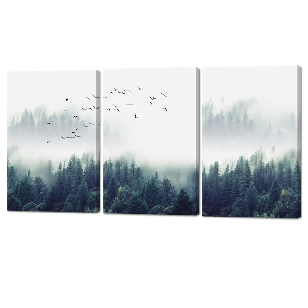 Newest 3 piece stretched canvas printing art large living room wall pictures