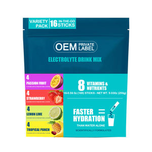 น้ำผลไม้ปรุงแต่งรสชาติ ปราศจากน้ำตาล เติมความชุ่มชื้น รสสตรอว์เบอร์รี แตงโม เลมอน มะนาว ลูกพีช ผลไม้ธรรมชาติ วิตามินซีสำหรับผู้ใหญ่ บรรจุภัณฑ์ขนาดใหญ่ อิเล็กโทรไลต์ - Product Image 1