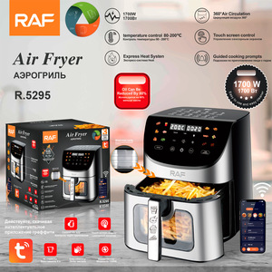 Friteuse à air RAF 8L, prise EU, écran tactile intelligent, sans huile ni fumée, commande à distance, multifonction pour la maison - Product Image 2