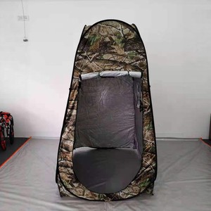 Carpa <span class=keywords><strong>de</strong></span> Inodoro Plegable <span class=keywords><strong>de</strong></span> Camuflaje, Refugio Portátil para Ducha y Vestidor al Aire Libre, Toldo Piramidal Impermeable para Camping <span class=keywords><strong>de</strong></span> Montaje Instantáneo - Product Image 3