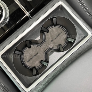 Tapis de porte en cuir pour porte-gobelets de voiture Mitsubishi Outlander 2023, accessoires automobiles - Product Image 5