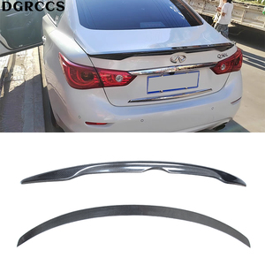 For Q50 Q50S Q50L Style Carbon Fiber <b>Rear</b> <b>Spoiler</b> Trunk Wing 2013-2023 Carbon Fiber - Product Image 1