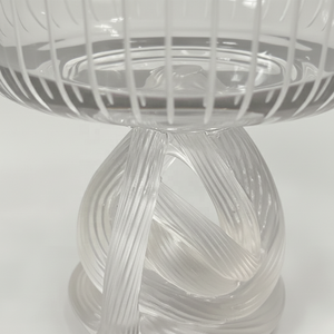 Moderno Tazón de Cristal Transparente con Forma de Nudo Artístico, Plato Decorativo Ecológico para Servir Bocadillos, Postres y para la Mesa del Hogar - Product Image 5