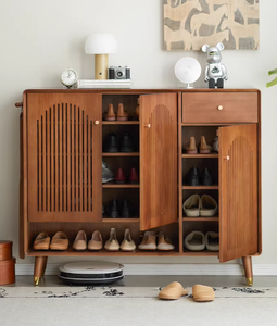 Nuevo Mueble <span class=keywords><strong>Zapatero</strong></span> de Madera Maciza Estilo Americano Rústico <span class=keywords><strong>Color</strong></span> Nogal para Entrada, Sala de Estar, Mueble para el Hogar de Gran Capacidad - Product Image 2